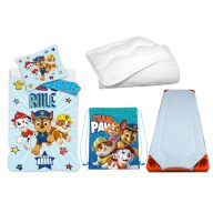   Mancs Őrjárat gyerek, ovis ágyneműhuzat, derékalj, tornazsák és paplan/párna szett 100x135 cm 40x60 cm (Rule)