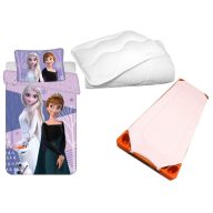   Jégvarázs gyerek, ovis ágyneműhuzat, derékalj és paplan/párna szett 100x135 cm 40x60 cm (Purple)