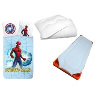   Pókember gyerek, ovis ágyneműhuzat, derékalj és paplan/párna szett 100x135 cm 40x60 cm