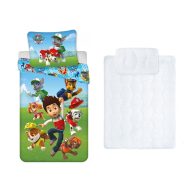   Mancs Őrjárat gyerek, ovis ágyneműhuzat és paplan/párna szett 100x135 cm 40x60 cm (Squad)