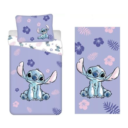 Lilo és Stitch A csillagkutya ágyneműhuzat és törölköző szett (Purple)