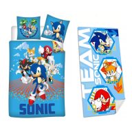   Sonic the Hedgehog set posteljine za odrasle i ručnik (Always Running)