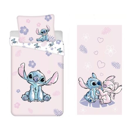 Lilo és Stitch A csillagkutya ágyneműhuzat és törölköző szett (Pink)