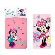 Disney Minnie set posteljine za odrasle i ručnik (Whisper)