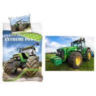 Traktor set za posteljinu za odrasle i flis deka