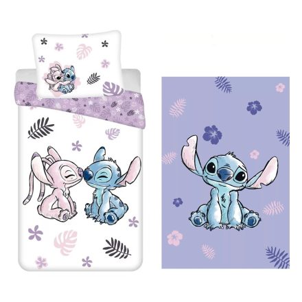 Lilo és Stitch A csillagkutya felnőtt ágyneműhuzat és polár takaró szett (Boojiboo)