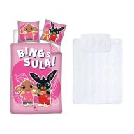   Bing gyerek, ovis ágyneműhuzat és paplan/párna szett 100x135 cm 40x60 cm (Sula)