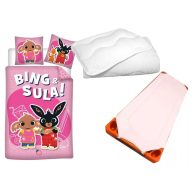   Bing dječja, vrtićka posteljina, podložak i jorgan/jastuk set 100x135 cm 40x60 cm (Sula)