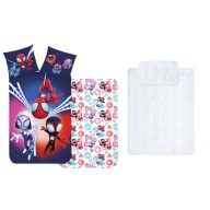   Spider-Man dječja, vrtićna posteljina i set popluna/jastuka 100x135 cm, 40x60 cm (Spidey Dark)