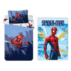   Pókember gyerek, ovis ágyneműhuzat és polár takaró szett (Spider Hero City)