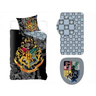   Harry Potter Crest komplet posteljine, navlaka s gumicom i dekorativni jastuk
