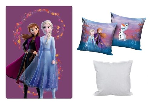Disney Jégvarázs polár takaró, párnahuzat és párna szett 3 db-os (Autumn Magic)