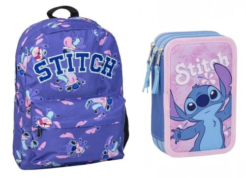 Disney Lilo és Stitch A csillagkutya iskolatáska és tolltartó szett 2 db-os (Hibiscus)