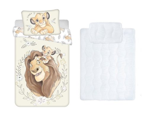 Disney Az Oroszlánkirály gyerek, ovis ágyneműhuzat és paplan/párna szett 100x135 cm 40x60 cm (Simba)