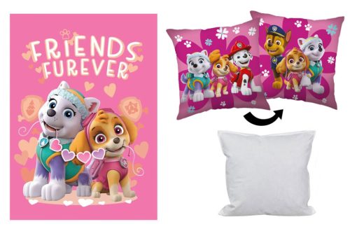 Mancs Őrjárat polár takaró, párnahuzat és párna szett 3 db-os (Friendship Fun)