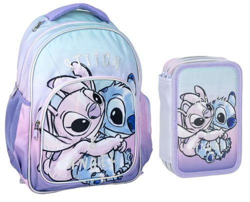 Disney Lilo és Stitch A csillagkutya iskolatáska és tolltartó szett 2 db-os (Angel)