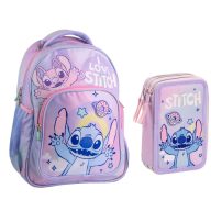   Disney Lilo i Stitch Disney Lilo i Stitch Zvjezdani pas školski ruksak i set za olovke od 2 komada (Svemir)