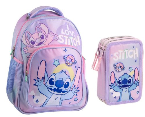 Disney Lilo és Stitch A csillagkutya iskolatáska és tolltartó szett 2 db-os (Universe)
