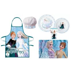   Disney Jégvarázs Royally Cool Karácsonyi kötény és étkészlet csomag