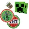 Minecraft party szett 23 cm-es tányérral 36 db-os (Green)