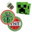 Minecraft party szett 23 cm-es tányérral 36 db-os (Green)