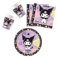   Hello Kitty Kuromi Pop Art party set s tanjurom od 23 cm - 36 komada