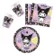 Hello Kitty Kuromi Pop Art party set s tanjurom od 23 cm - 36 komada