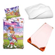   Psići u ophodnji Friends 4 Ever dječji, vrtićki komplet posteljine, podloga i poplun/jastučić 100x135 cm 40x60 cm