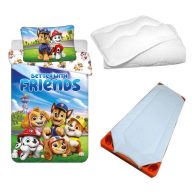   Psići u ophodnji Better With Friends set za posteljinu za djecu, vrtićki madrac i jastuk/pokrivač 100x135 cm 40x60 cm