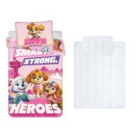   Mancs Őrjárat Smart Strong gyerek, ovis ágyneműhuzat és paplan/párna szett 100x135 cm 40x60 cm