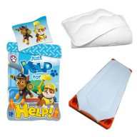   Mancs Őrjárat Help! gyerek, ovis ágyneműhuzat, derékalj és paplan/párna szett 100x135 cm 40x60 cm