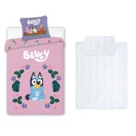  Bluey Blossom dječji, vrtićki set posteljine i poplun/jastučić 100x135 cm 40x60 cm