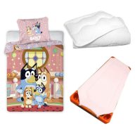   Bluey At Home dječja vrtićka posteljina, madrac i set poplun/jastuk 100x135 cm 40x60 cm