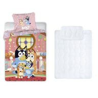   Bluey At Home gyerek, ovis ágyneműhuzat és paplan/párna szett 100x135 cm 40x60 cm