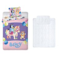   Bluey Magical Party dječji, vrtićki set posteljine i jastuk/poplon 100x135 cm 40x60 cm