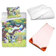   Bluey Cozy Family dječja posteljina za vrtić, set s pokrivačem/jastukom 100x135 cm 40x60 cm