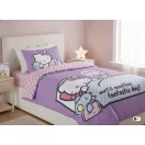 Hello Kitty Another Day gyerek, ovis ágyneműhuzat és paplan/párna szett 100x135 cm 40x60 cm