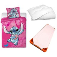   Disney Lilo és Stitch, A csillagkutya Heartbeat gyerek, ovis ágyneműhuzat, derékalj és paplan/párna szett 100x135 cm 40x60 cm