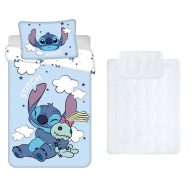   Disney Lilo és Stitch, A csillagkutya Clouds gyerek, ovis ágyneműhuzat és paplan/párna szett 100x135 cm 40x60 cm