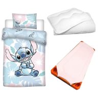   Disney Lilo és Stitch, A csillagkutya Pastel Pink gyerek, ovis ágyneműhuzat, derékalj és paplan/párna szett 100x135 cm 40x60 cm