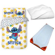   Disney Lilo és Stitch, A csillagkutya Dots gyerek, ovis ágyneműhuzat, derékalj és paplan/párna szett 100x135 cm 40x60 cm