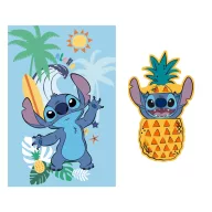   Disney Lilo és Stitch, A csillagkutya Summer Ananas polár takaró és forma párna szett