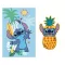 Disney Lilo és Stitch, A csillagkutya Summer Ananas polár takaró és forma párna szett