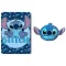 Disney Lilo és Stitch, A csillagkutya Feather Smile polár takaró és forma párna szett