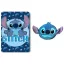 Disney Lilo és Stitch, A csillagkutya Feather Smile polár takaró és forma párna szett