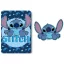Disney Lilo és Stitch, A csillagkutya Feather Belly polár takaró és forma párna szett