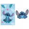 Disney Lilo és Stitch, A csillagkutya Blue Belly polár takaró és forma párna szett
