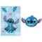 Disney Lilo és Stitch, A csillagkutya Blue Smile polár takaró és forma párna szett