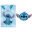 Disney Lilo és Stitch, A csillagkutya Blue Smile polár takaró és forma párna szett
