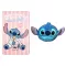 Disney Lilo és Stitch, A csillagkutya Chill Smile polár takaró és forma párna szett